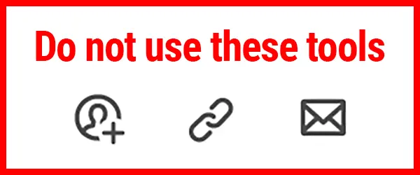 Do not use the Acrobat share tools banner
